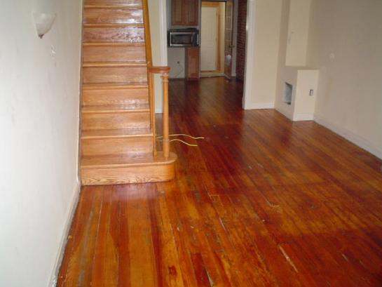 Yellow Pine Wood Floor Refinish Baltimore MD